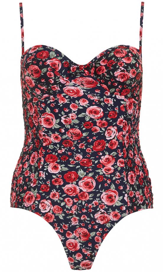 Dorothy Perkins Navy Floral Swimsuit, £28