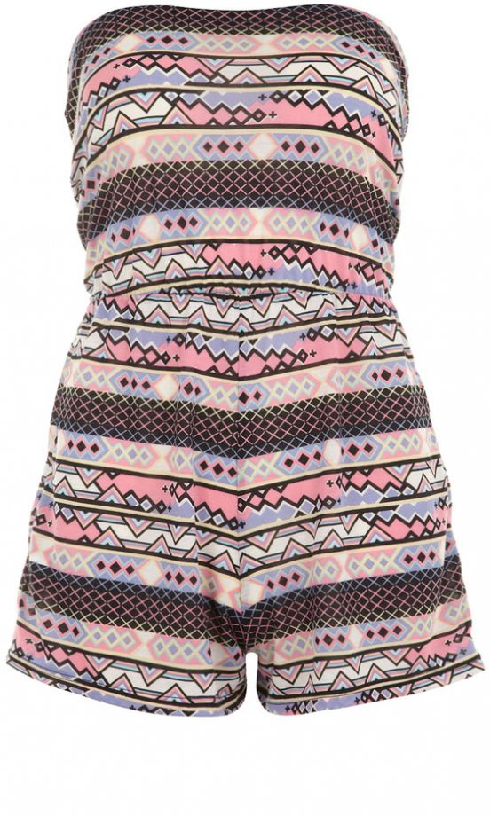 Dorothy Perkins Geo Print Bandeau Playsuit, £18