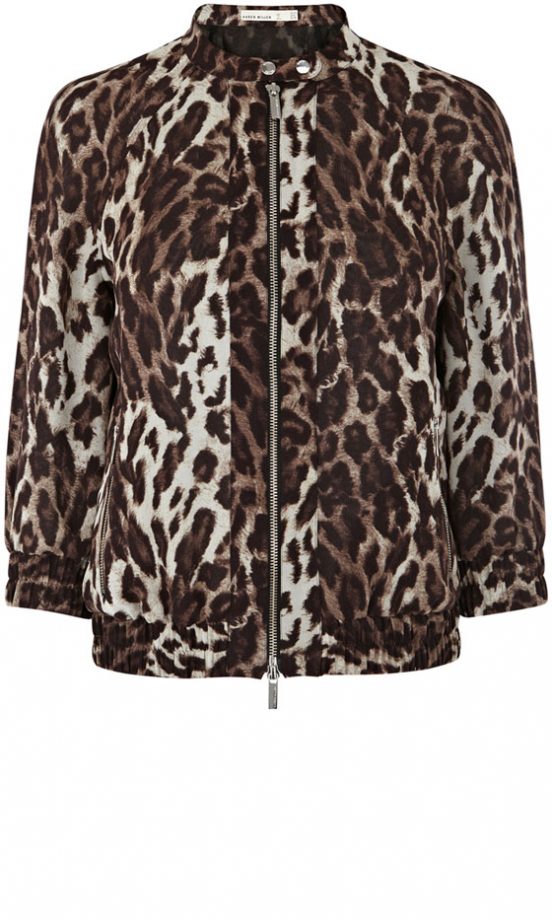 Karen Millen Leopard Bomber Jacket, £190