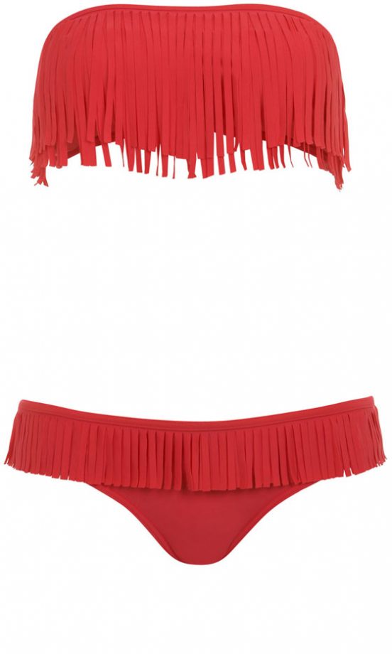 Miss Selfridge Fringe Bikini, £26