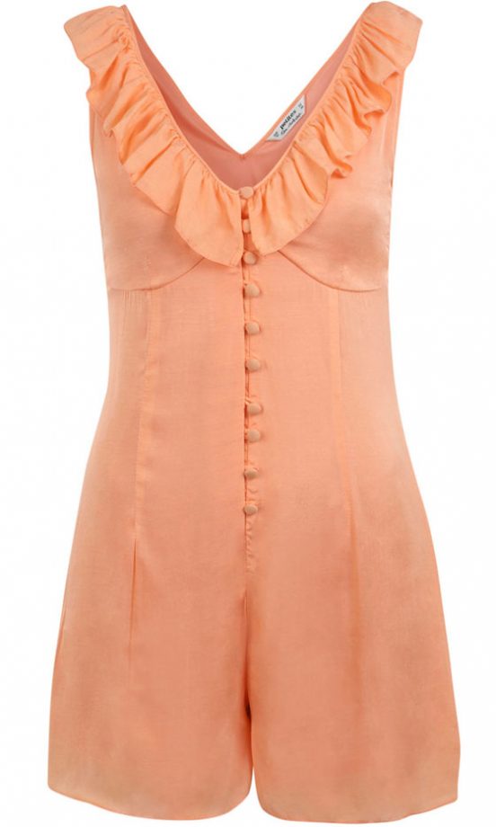 Miss Selfridge Orange Playsuit, £35