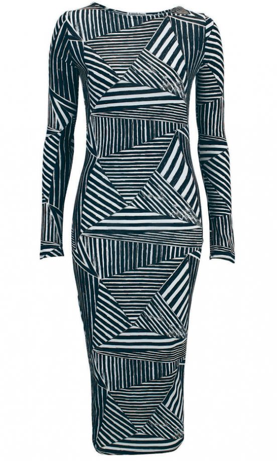Very Monochrome Print Midi Dress, £29