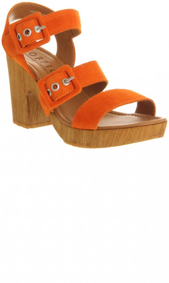 Office Orange Strap Heels, £48