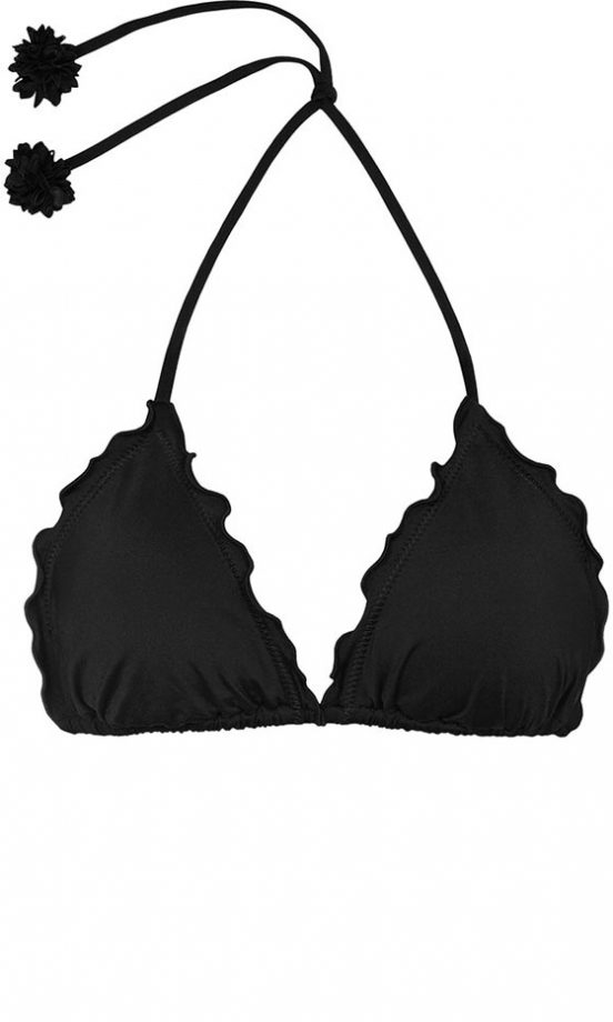 Reiss Black Ruffle Binini Top, £28
