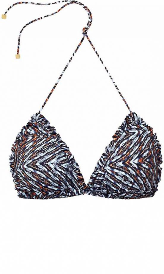 Reiss Printed Bikini Top, £30