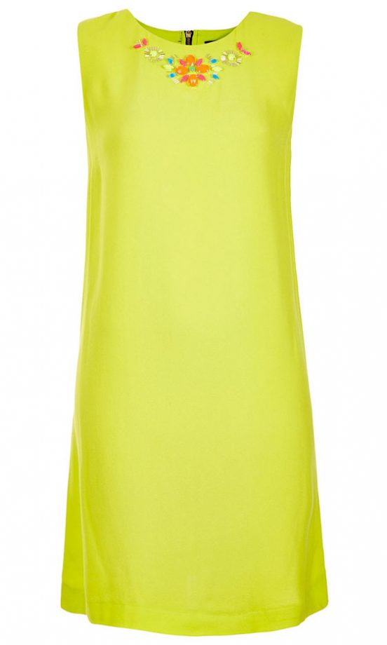 Topshop Beaded Neckline Dress, £46
