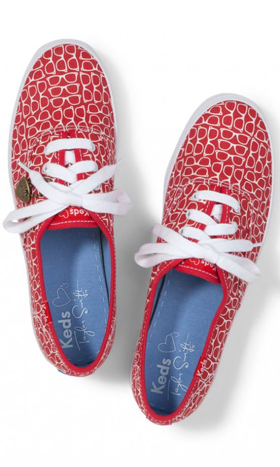 Taylor Swift For Keds Champion Red Heart Pumps, £45