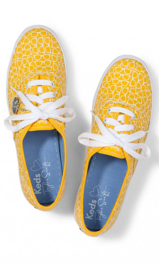 Taylor Swift For Keds Champion Yellow Heart Pumps, £45