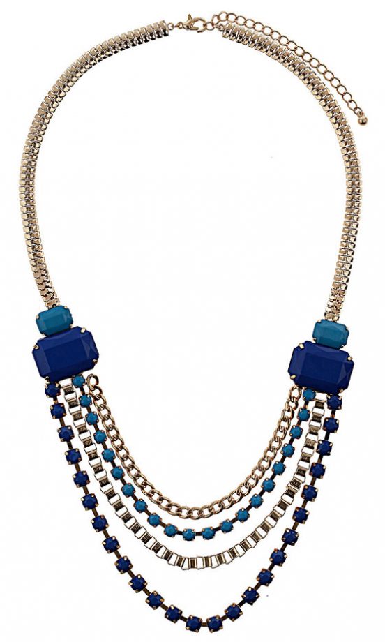 Wallis Blue Stone Necklace, £15