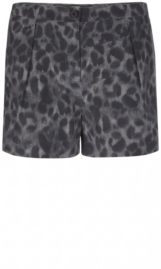 All Saints Leopard Print Shorts, £95