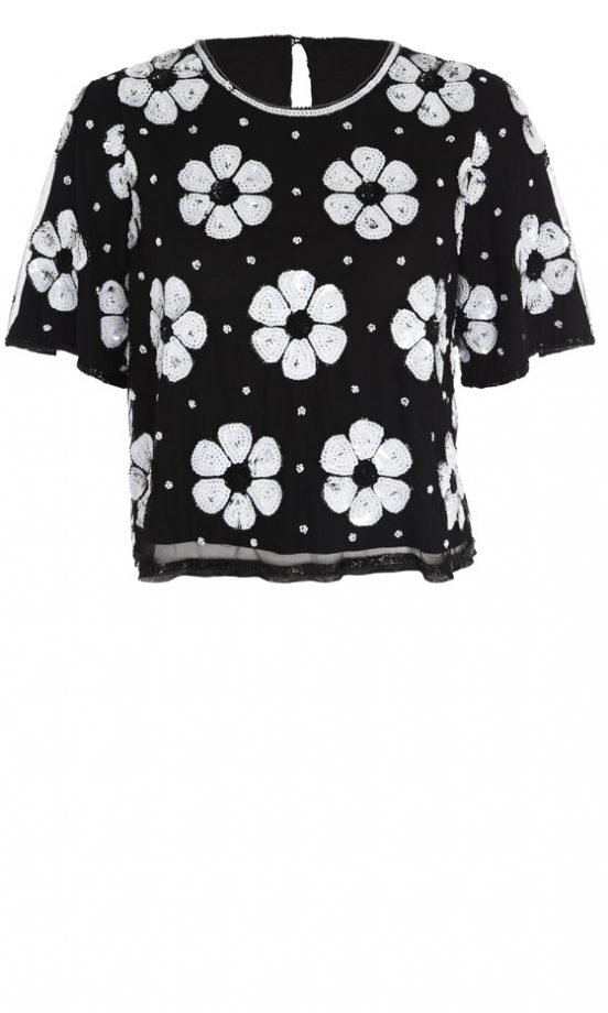 Asos Spring 2013 Floral Beaded Top, £38
