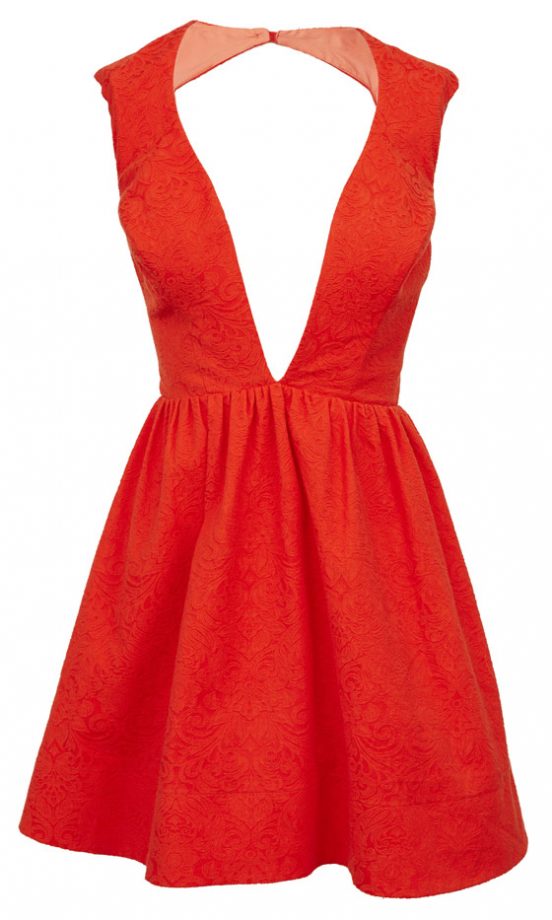 Asos Spring 2013 Red Low Cut Dress