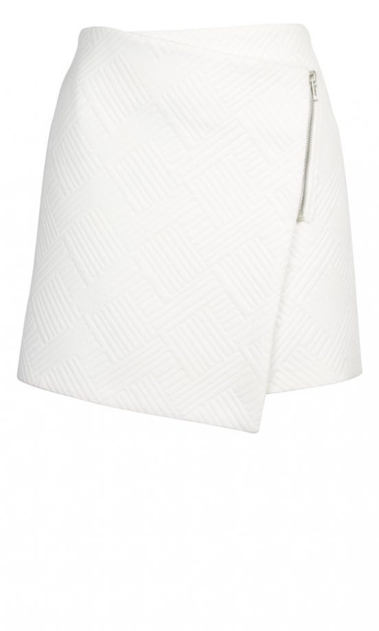 Asos Spring 2013 White Zip Skirt
