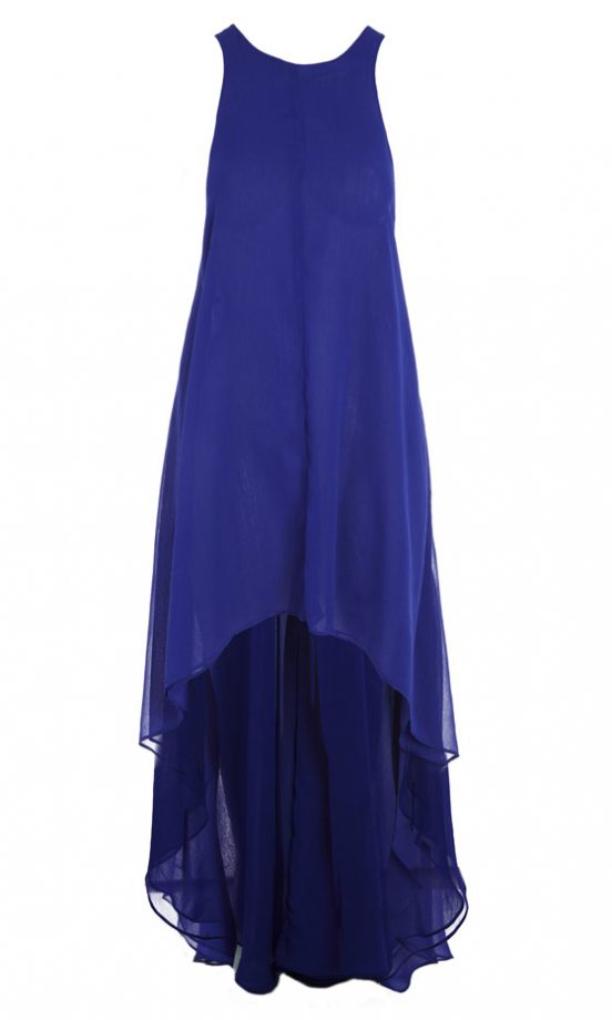 Asos Spring 2013 Blue Dip Hem Dress