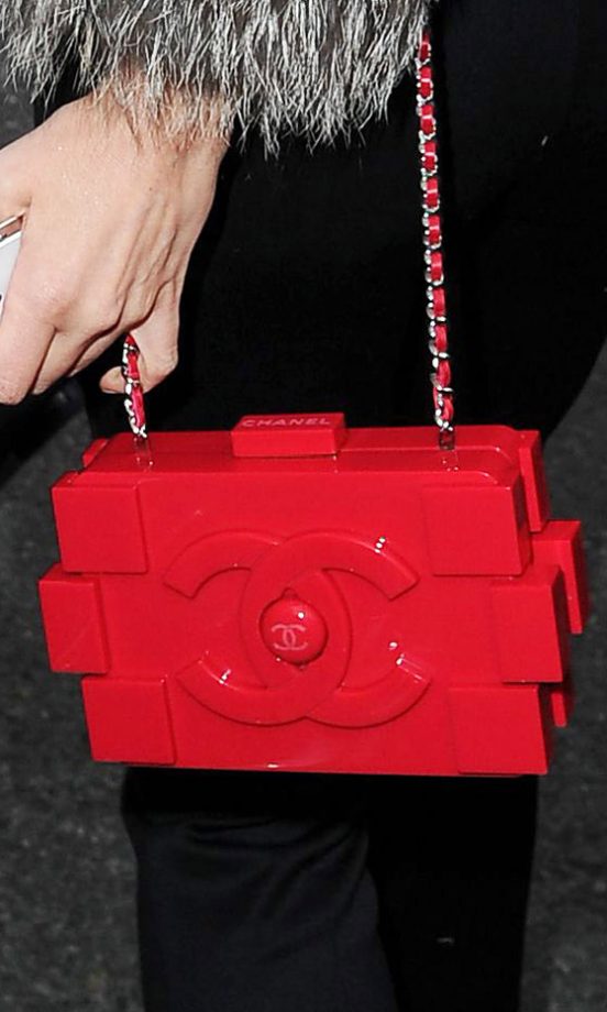 Diane Kruger's Gorgeous Red Chanel Bag, 2013