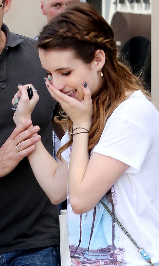 Emma Roberts Works A Festival-Inspired Outfit In LA, 2013