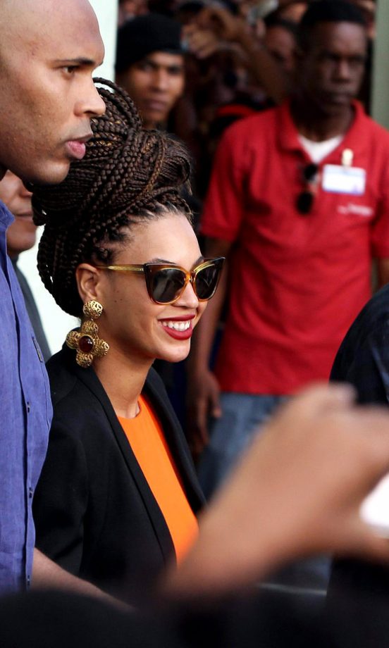 Beyoncé Shows Off Her Braided Hairstyle Whilst Out In Cuba, 2013