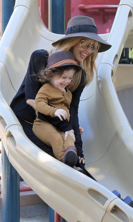 Rachel Zoe Out With Her Son Skylar At A Park In LA, 2013