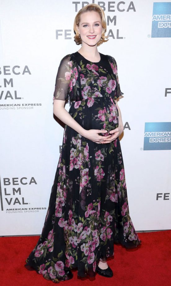 Evan Rachel Wood Showed off Her Bump At The 'A Case of You' Film Premiere At Tribeca Film Festival, 2013