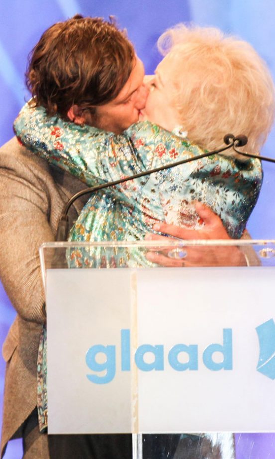 Alex Pettyfer And Betty White Making A Scene At The GLAAD Media Awards, 2013