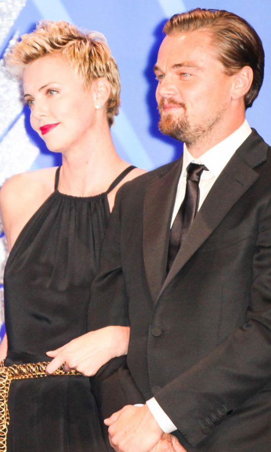 Charlize Theron And Leonardo DiCaprio At The GLAAD Media Awards, 2013