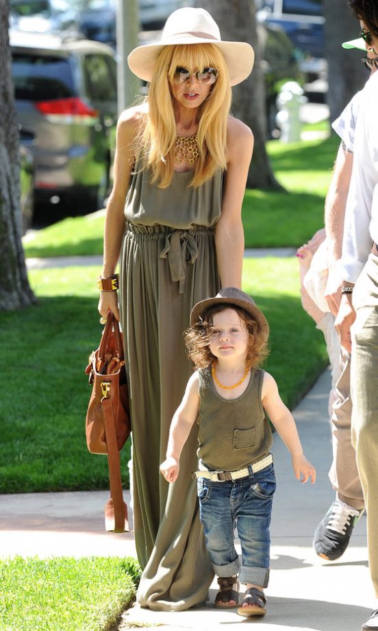 Rachel Zoe And Son Skyler At The Baby2Baby Mother's Day Garden Party, 2013