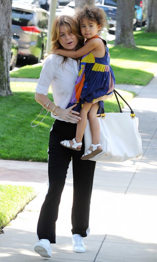 Ellen Pompeo At The Baby2Baby Mother's Day Garden Party, 2013