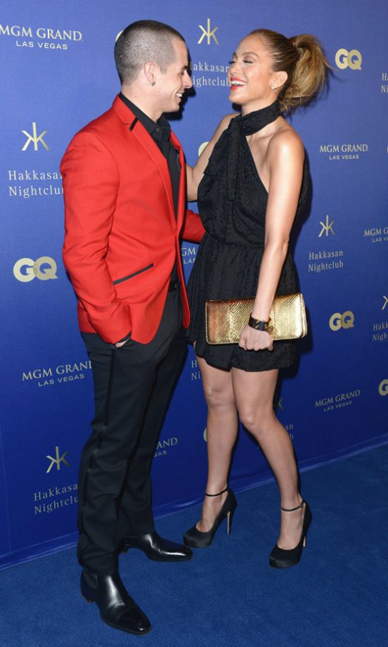 Casper Smart And Jennifer Lopez At The Hakkasan Nightclub Opening In Las Vegas, 2013