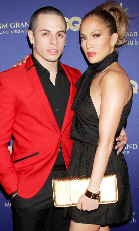 Casper Smart And Jennifer Lopez At The Hakkasan Nightclub Opening In Las Vegas, 2013