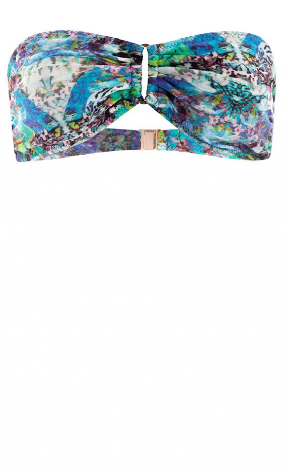 Playful Promises At Stylistpick Print Bandeau Bikini Top, £30
