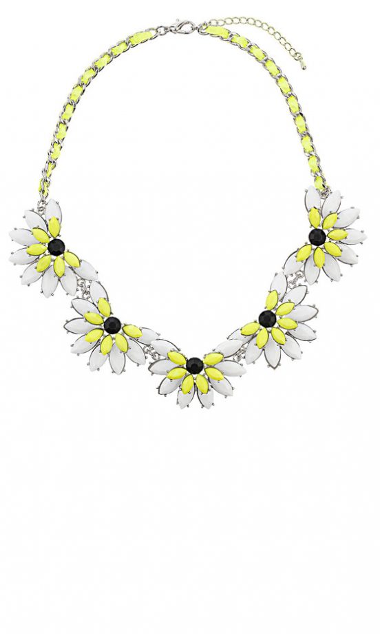 Topshop Yellow Daisy Necklace, £28