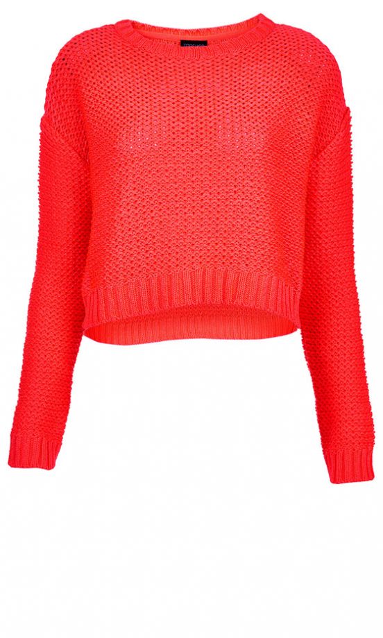 Topshop Fluro Knit Jumper, £30