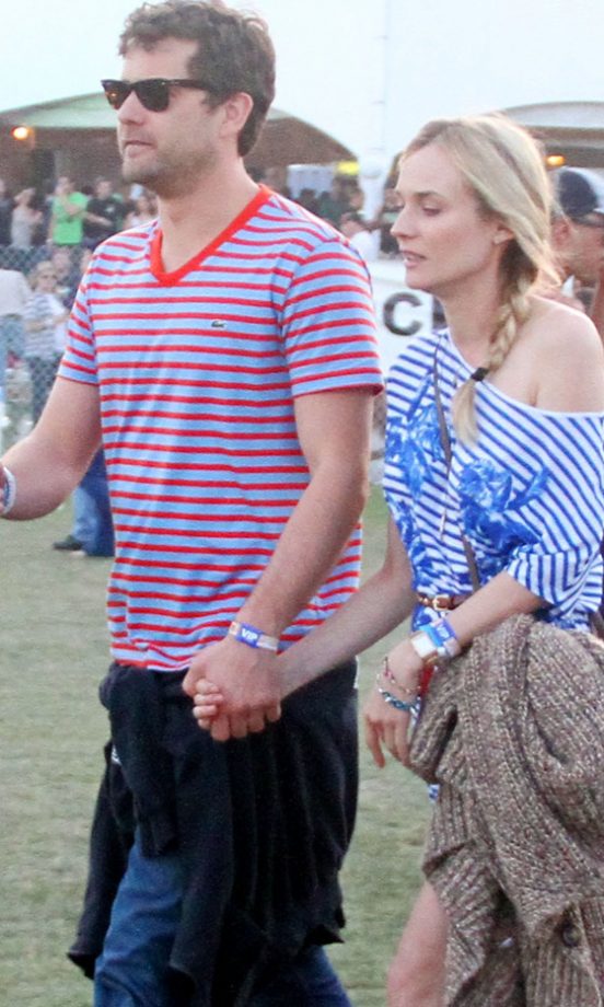 Diane Kruger And Joshua Jackson At Coachella Festival, 2012