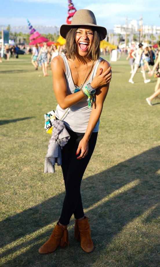 Jessica Szohr At Coachella Festival, 2013
