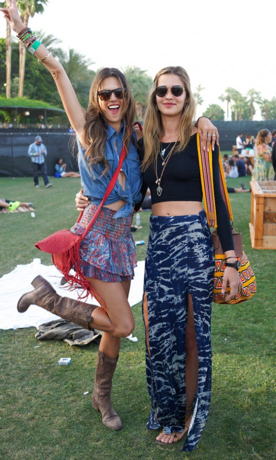 Alessandra Ambrosio At Coachella Festival, 2013