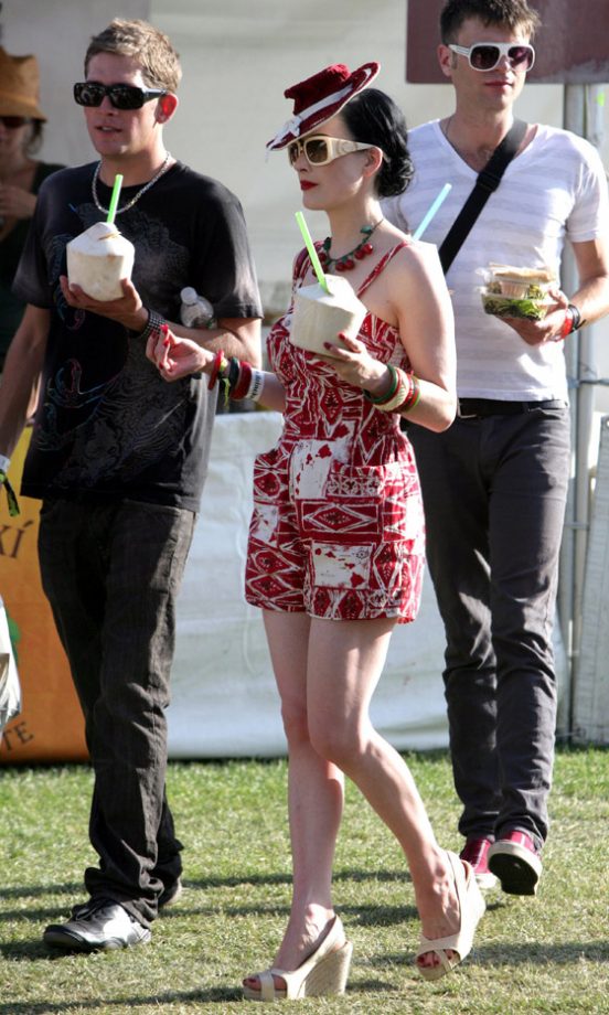 Dita Von Teese At Coachella Festival, 2008