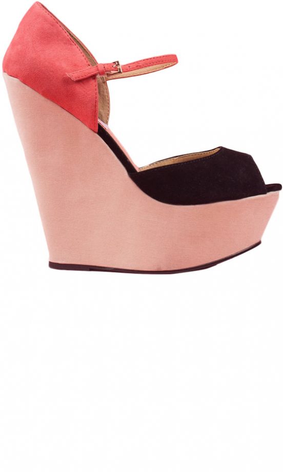 Daisystreet.co.uk Pink And Black Wedges, £24.99