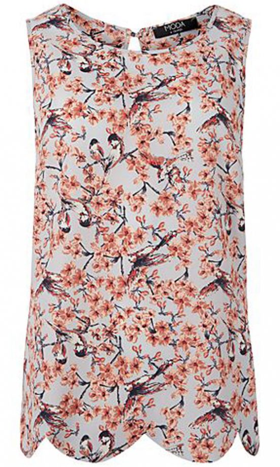 George At Asda Bird Print Top, £8