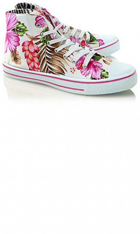 George At Asda Floral Hi Tops, £8