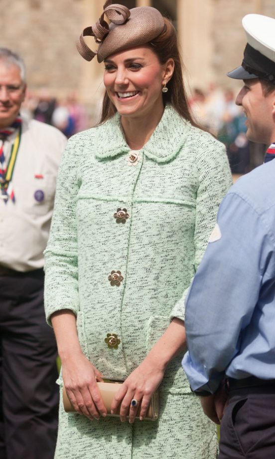 Kate Middleton, Duchess Of Cambridge, At The National Review of Queen's Scouts At Windsor Castle, 2013