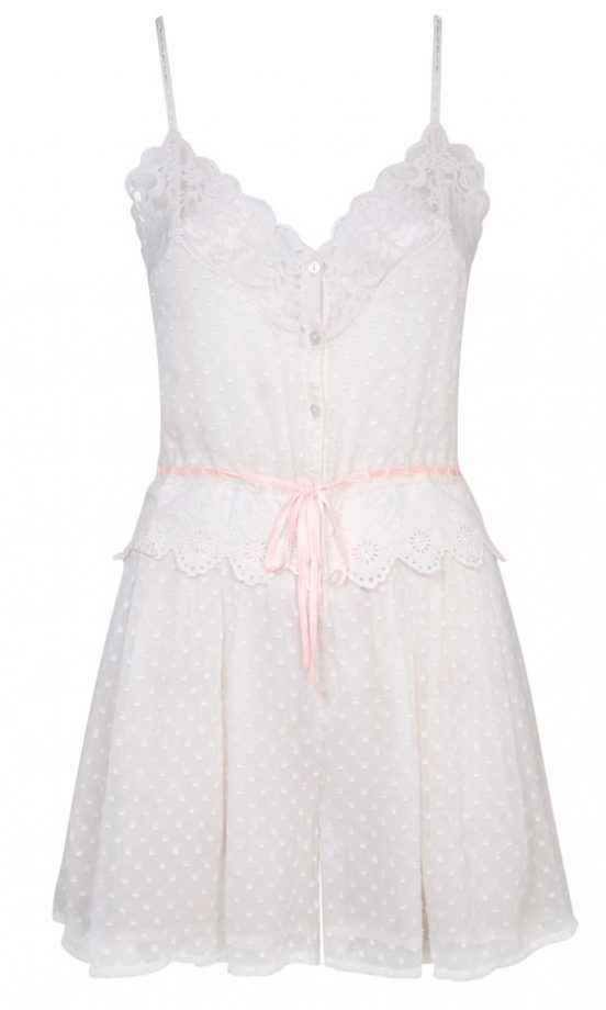 Miss Selfridge Lace Detail Playsuit
