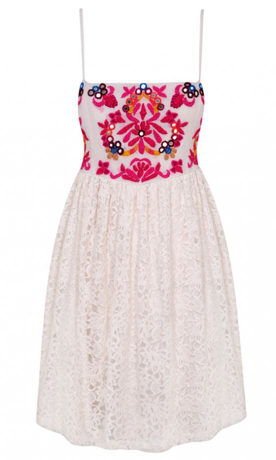 Miss Selfridge Embroidered Dress