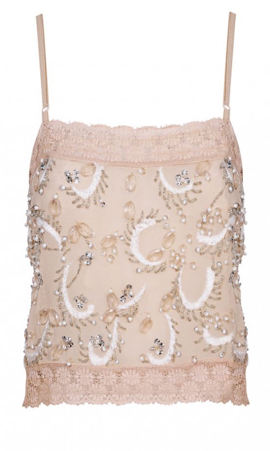 Miss Selfridge Beaded Strap Top