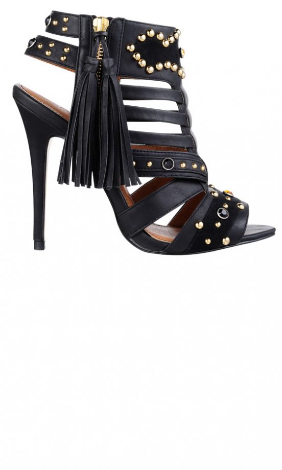 Miss Selfridge Studded Tassel Heels