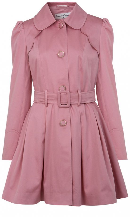 Miss Selfridge Rose Scallop Coat, £65