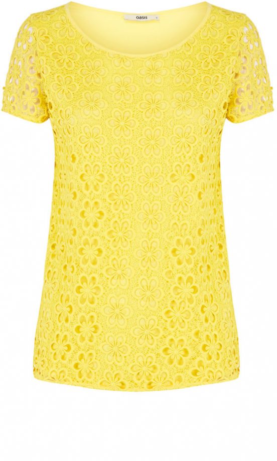 Oasis Lace T-Shirt, £35