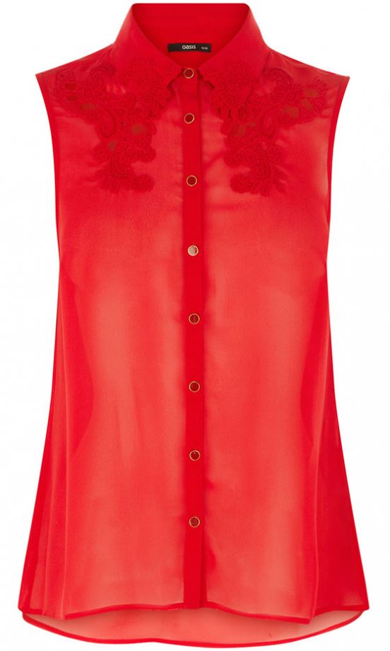 Oasis Red Shirt, £35