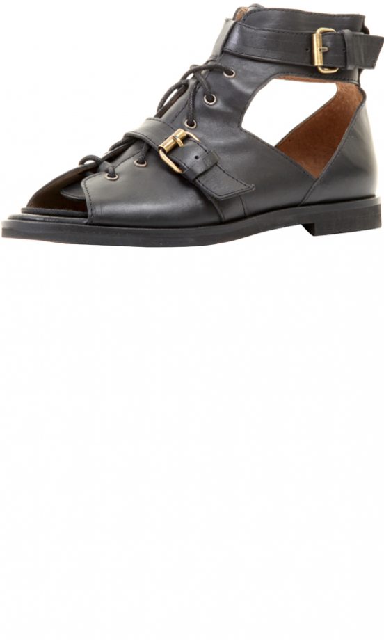 Office Black Cut Out Sandal Boots, £55