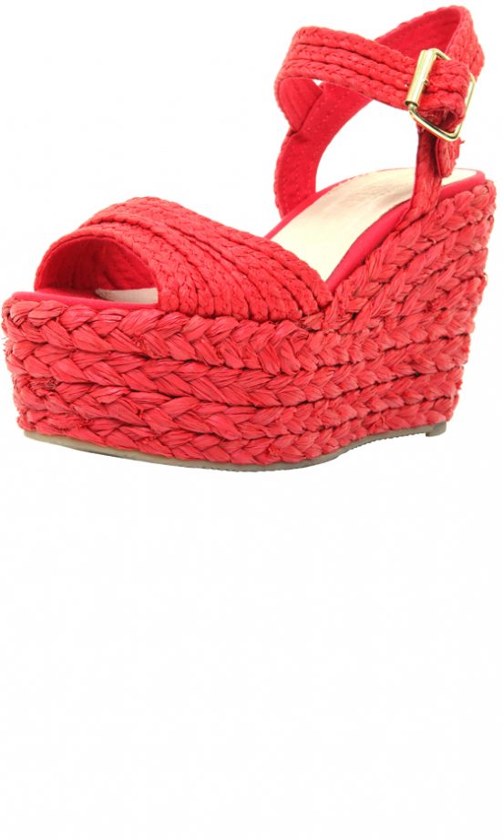 Office Red Weave Platforms, £55