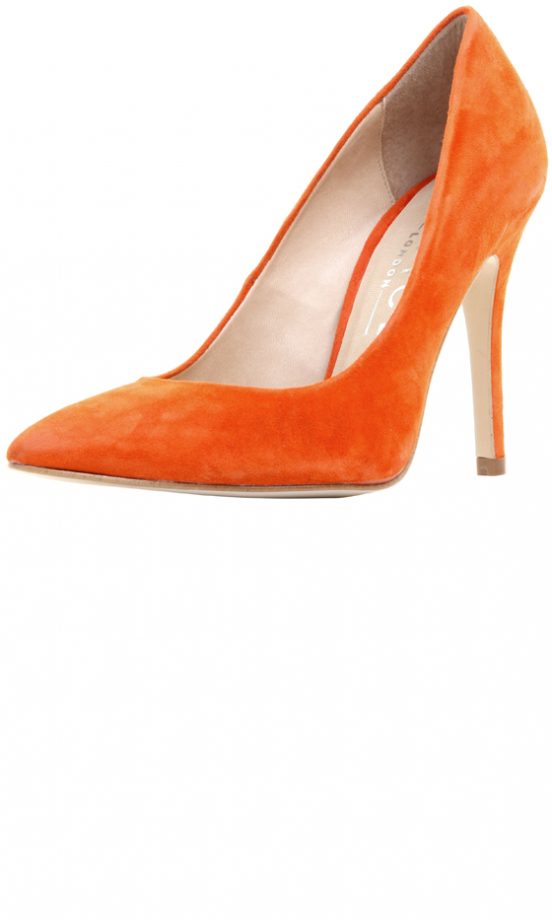 Office Orange Suede Court Shoe, £58